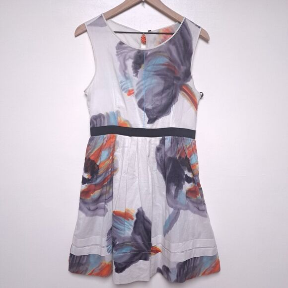 Anthropologie Dresses & Skirts - Anthropologie Leifsdottir Morning Colors Dress 8 Retro 50s Party Fit & Flare